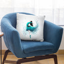 Turquoise Ocean Dancer Throw Pillow By Ashvin Harrison
