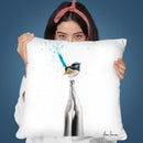Two Hands To Peace Throw Pillow By Ashvin Harrison