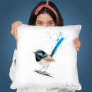 Wren Wisdom Throw Pillow By Ashvin Harrison