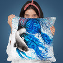Dancing Gourami Throw Pillow By Ashvin Harrison