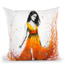 Electric Flame Throw Pillow By Ashvin Harrison