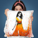 Electric Flame Throw Pillow By Ashvin Harrison