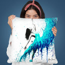 In The Waves Throw Pillow By Ashvin Harrison