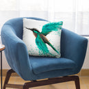 Kingfisher Tropics Throw Pillow By Ashvin Harrison