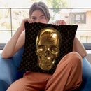 Skull Lv Throw Pillow By Alexandre Venancio