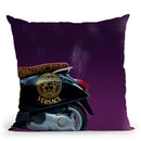 Fashion Vespa Versace Ii Throw Pillow By Alexandre Venancio