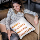 Keys Wallet Phone Liptsick Throw Pillow By Blakely Bering