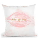 Kiss My Sass Throw Pillow By Blakely Bering