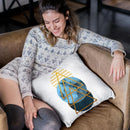 Water Sky Geometric Throw Pillow By Blakely Bering