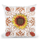October Garden Vii Throw Pillow By Beth Grove