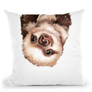 Baby Sloth Throw Pillow by Big Nose Work