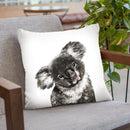 Koala Bear Throw Pillow by Big Nose Work