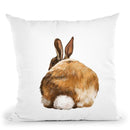 Rabbit Butt Throw Pillow by Big Nose Work