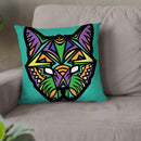 Cat-Sauvage Throw Pillow By Baro Sarre