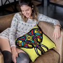 Elephant-Sauvage Throw Pillow By Baro Sarre