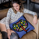 Snake-Sauvage Throw Pillow By Baro Sarre