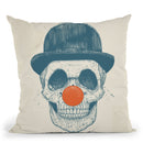 Dead Clown Throw Pillow By Balazs Solti