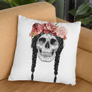Festival Skull Throw Pillow By Balazs Solti