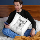 Geek Bear Throw Pillow By Balazs Solti