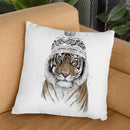 Siberian Tiger 1-1 Throw Pillow By Balazs Solti