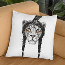 Warrior Lion Throw Pillow By Balazs Solti