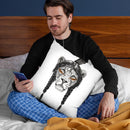 Warrior Lion Throw Pillow By Balazs Solti