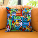 The Hustle And Bustle Throw Pillow By Billy The Artist