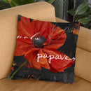 Le Pavot V Throw Pillow By Color Bakery