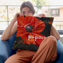 Le Pavot V Throw Pillow By Color Bakery