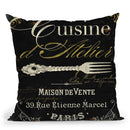 La Cuisine I Throw Pillow By Color Bakery