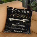 La Cuisine I Throw Pillow By Color Bakery