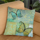 Damask & Butterflies Ii Throw Pillow By Color Bakery