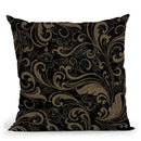 Cafe Noir Pattern Iv Throw Pillow By Color Bakery