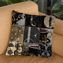 Cafe Noir Pattern Vi Throw Pillow By Color Bakery