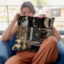 Cafe Noir Pattern Vi Throw Pillow By Color Bakery