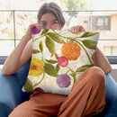 Sunbathers I Throw Pillow By Color Bakery