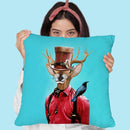 Deer Steampunk Throw Pillow By Coco De Paris
