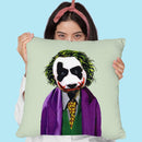 Joker Panda Throw Pillow By Coco De Paris