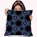 Electric Night Visions Throw Pillow By Cameron Gray - by all about vibe