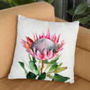 Protea Throw Pillow By Christine Lindstrom