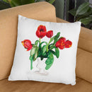Tulips Throw Pillow By Christine Lindstrom