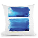 Abstract In Blue Throw Pillow By Christine Lindstrom