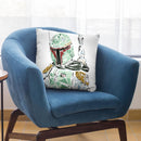 Boba Fett Throw Pillow By Christian Mielu