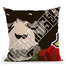 Chimp And Roses Ii Throw Pillow By Christian Mielu