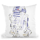 R2D2 Throw Pillow By Christian Mielu