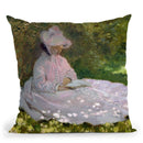 Springtime Throw Pillow By Claude Monet