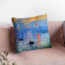 Sunrise Impression Throw Pillow By Claude Monet