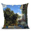 The Artist'S House At Argenteui Throw Pillow By Claude Monet