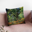 The Bodmer Oak, Fontainebleau F Throw Pillow By Claude Monet