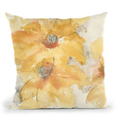 Golden Clematis I Throw Pillow By Chris Paschke